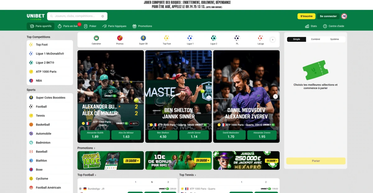 Découvrez le site Unibet, un excellent casino en ligne acceptant Apple Pay.